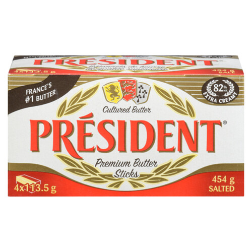 President Cultured Butter Stick Salted 454 g