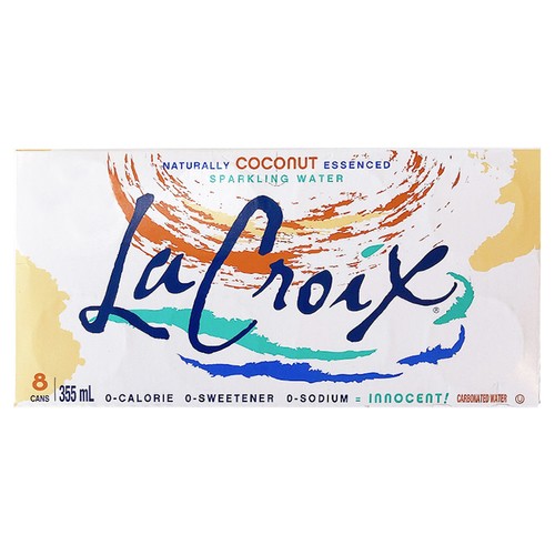LaCroix Sparkling Water Coconut 8 x 355 ml (cans)