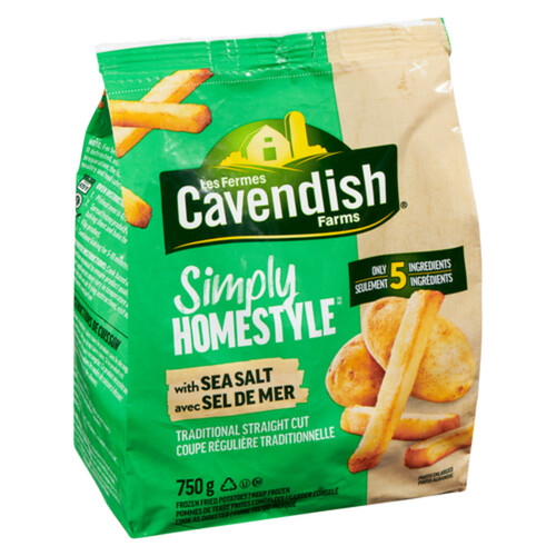 Cavendish Farms Frozen Simply Homestyle French Fries Straight Cut 750 g 