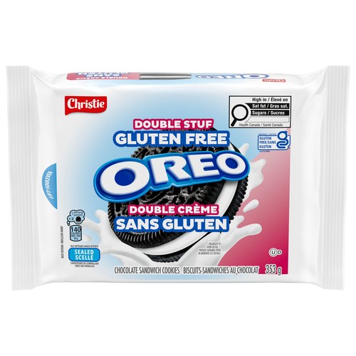 Oreo Gluten Free Sandwich Cookies Double Stuf Chocolate 353 g