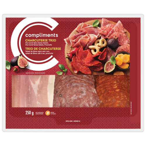 Compliments Deli Meat Genoa Salami Spicy Genoa Salami & Prosciutto 250 g