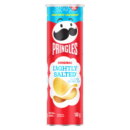 Pringles Canned Potato Chips Lightly Salted 148 g