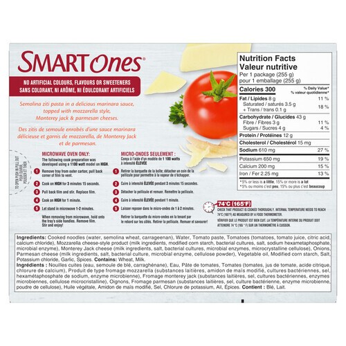 Smart Ones Three Cheese Ziti Marinara 255 g
