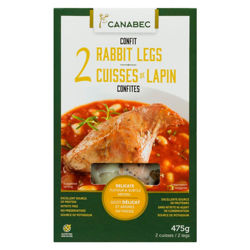 Canabec Confit Rabbit Legs 475 g - Voilà Online Groceries & Offers