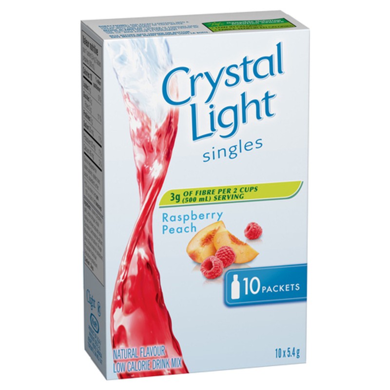 Crystal Light Drink Mix Singles Raspberry Peach 54 g - Voilà Online ...