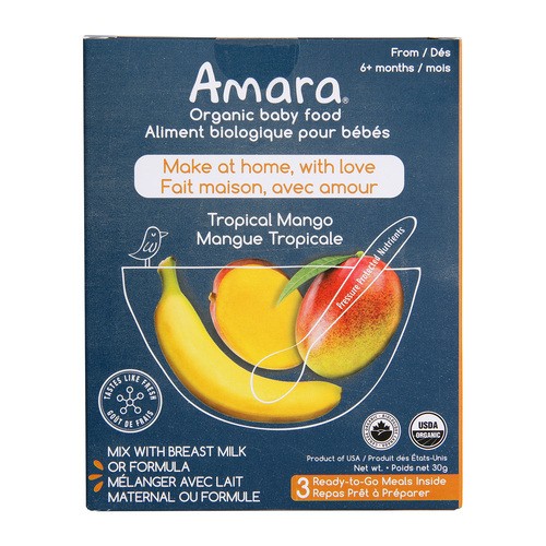Amara Organic Baby Food Tropical Mango 30 g