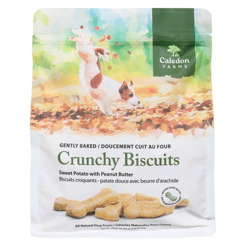 Caledon Farms Dog Treats Crunchy Biscuits Sweet Potato With Peanut Butter 550 g