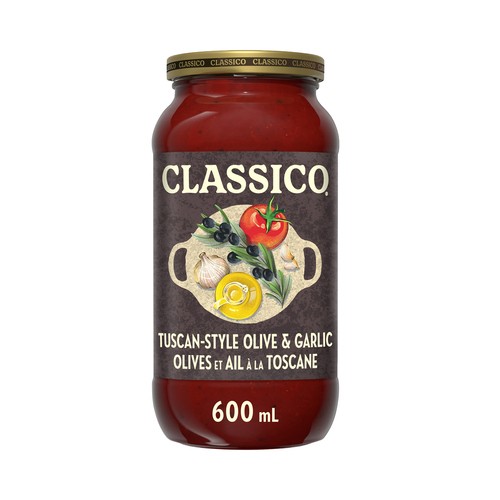 Classico Pasta Sauce Tuscan-Style Olive & Garlic 600 ml