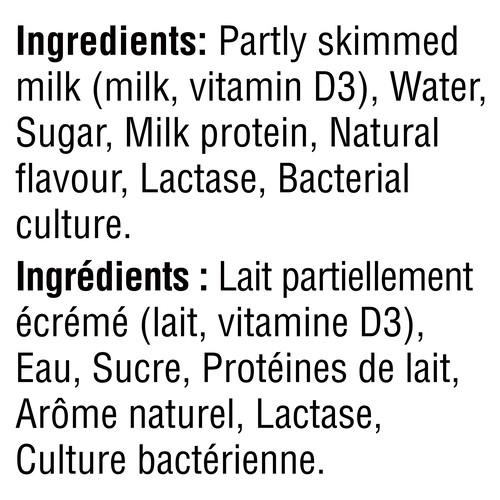 Yoplait Yop Lactose-Free 1% Drinkable Yogurt Strawberry Raspberry 200 ml