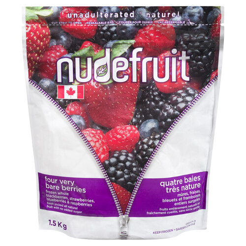 Nudefruit 4 Very Bare Berries Frozen 1.5 KG