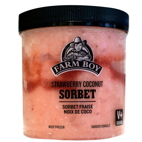Farm Boy Sorbet Strawberry Coconut 500 ml