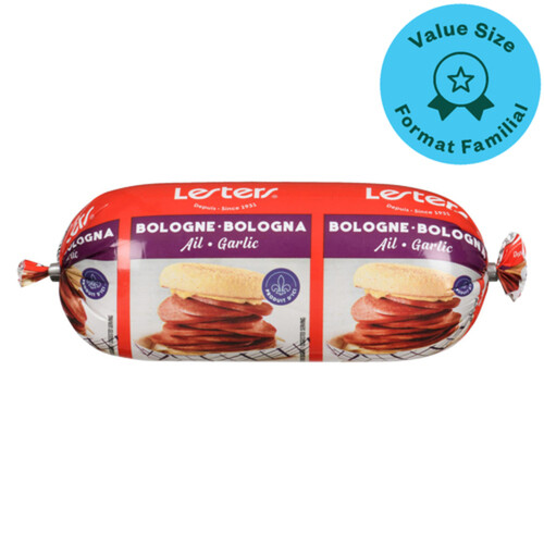 Lesters Bologna Garlic Value Size 600 g