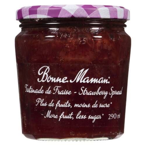 Bonne Maman Spread Strawberry More Fruits Less Sugar 290 ml