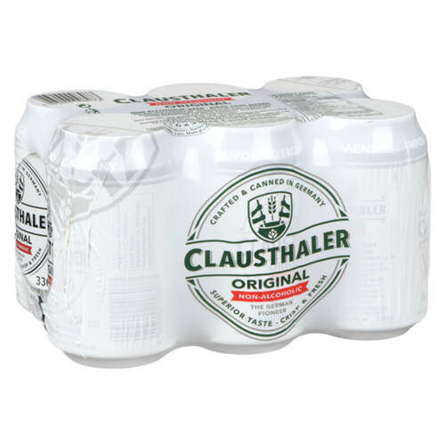 Clausthaler Non Alcoholic Beer Original 6 x 330 ml (cans)