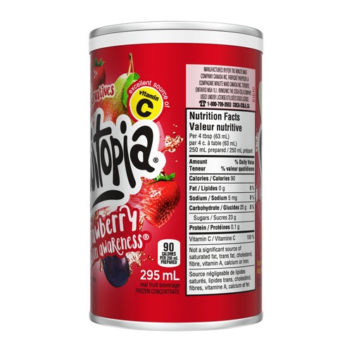 Fruitopia Frozen Beverage Strawberry Passion Awareness 295 ml