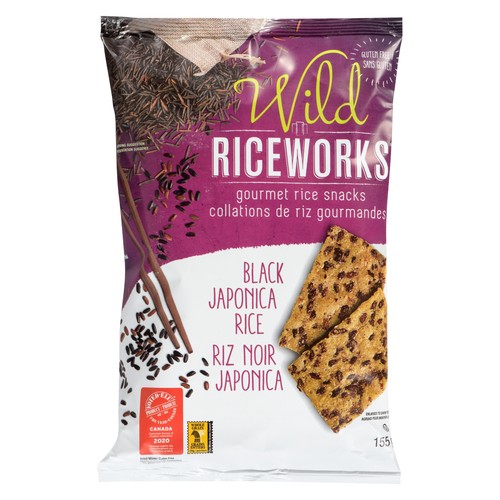 Riceworks Gourmet Rice Snacks Black Japonica 