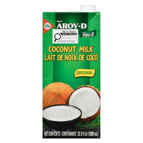 Aroy-D 100% Coconut Milk Ultra High Temperature 1 L