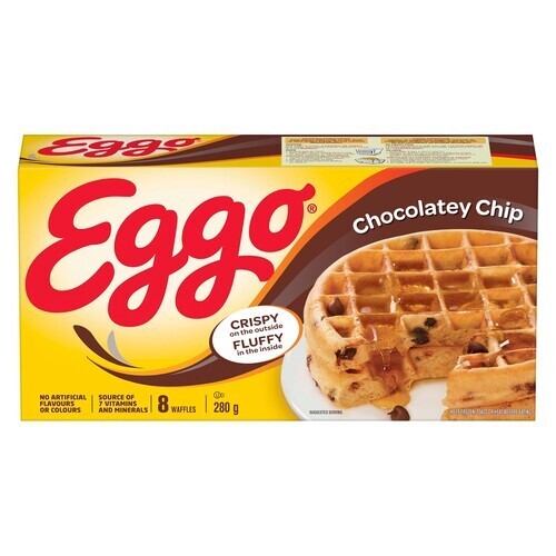 Kellogg's Eggo Frozen Waffles Chocolate Chip 280 g