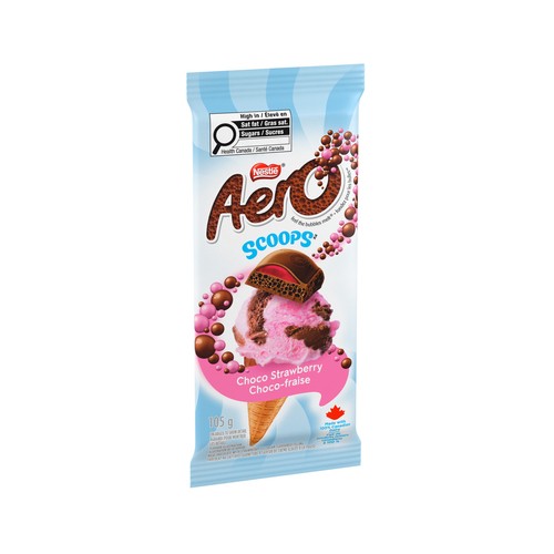 Nestlé Aero Chocolate Bar Scoops Choco Strawberry 105 g