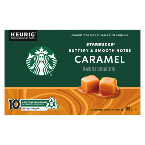 Starbucks Coffee Pods Caramel Flavoured 10 K-Cups 101 g