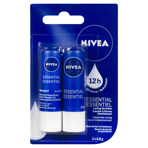 Nivea Essential Lip Balm Duo Pack 2 x 4.8 g