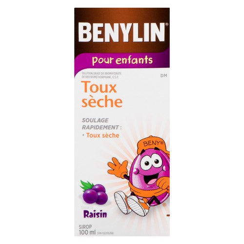Benylin Cough Syrup for Children Grape Flavour 100 ml