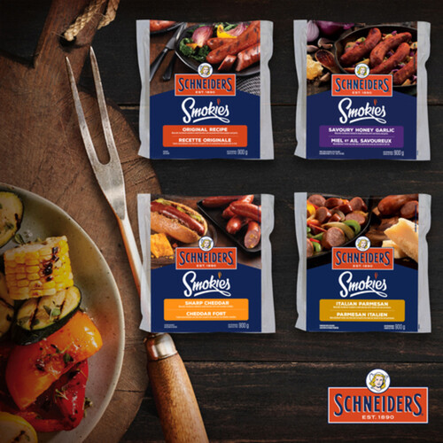 Schneiders Smokies Smoked Sausage Sharp Cheddar 900 g