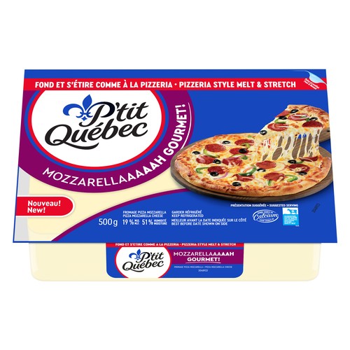 P'Tit Quebec Gourmet Cheese Mozzarella Pizza  500 g