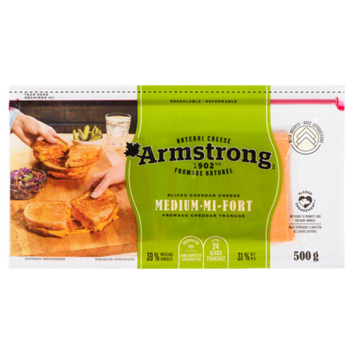 Armstrong Cheddar Cheese Slices 500 g