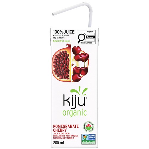 Kiju Organic Fruit Juice Pomegranate Cherry 4 x 200 ml