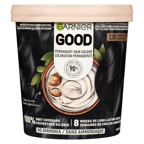 Garnier Good Permanent Hair Colour 1.10 Midnight Black 1 Pack