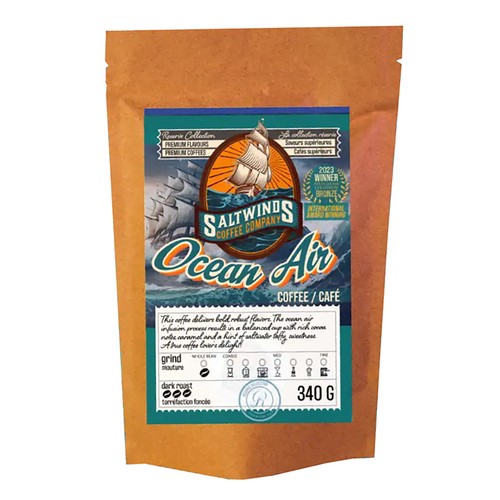 Saltwinds Coffee Company Whole Bean Coffee Ocean Air 340 g