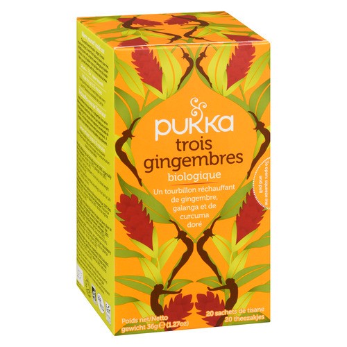 Pukka Organic Herbal Tea Three Ginger 20 Tea Bags