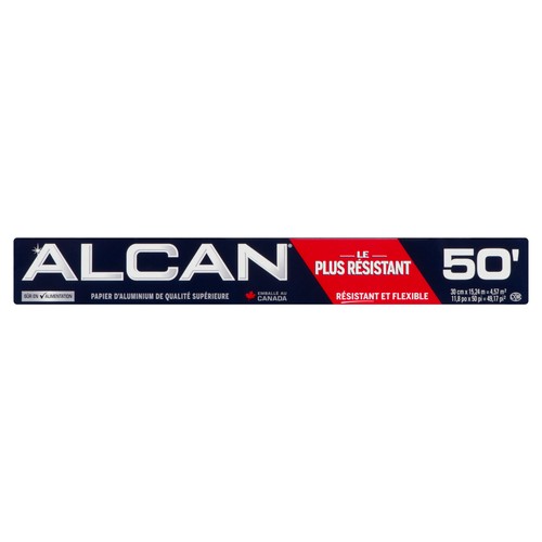 Alcan Papier d'aluminium 12 pouces x 50 pieds 1 un