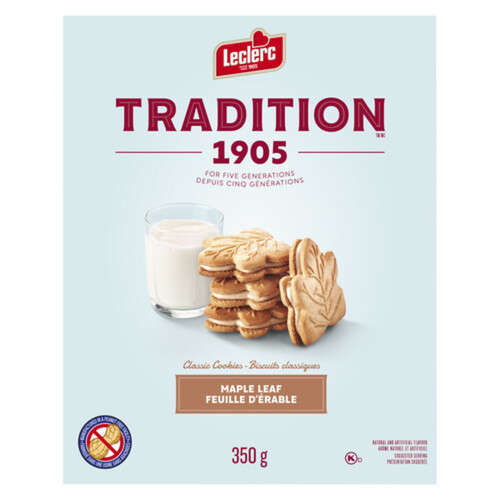 Leclerc Tradition Nut Free Cookies Maple Leaf 350 g