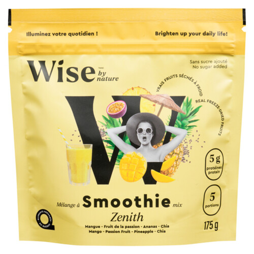 Wise By Nature Smoothie Mix Mango Passion Fruit Pineapple Chia 175 g