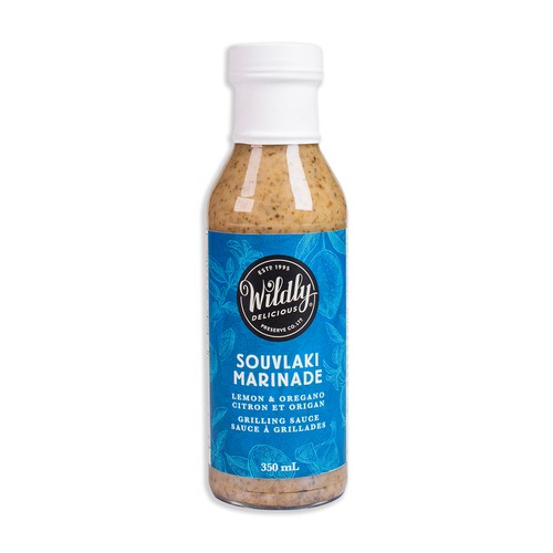 Wildly Delicious Grilling Sauce Souvlaki Marinade Lemon & Oregano 350 ml