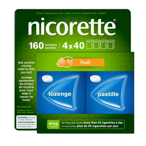 Nicorette Fruit 4 mg 160 Lozenge