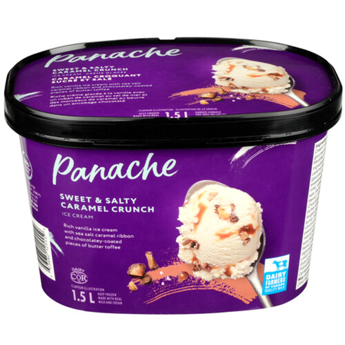 Panache Ice Cream Sweet & Salty Caramel Crunch 1.5 L