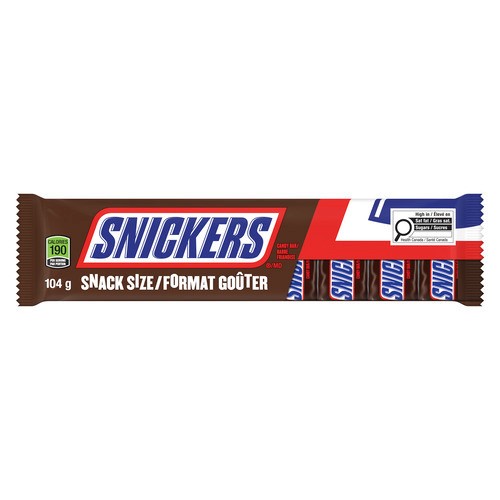 Snickers Fun Size Chocolate Bar 8 Pieces 104 g