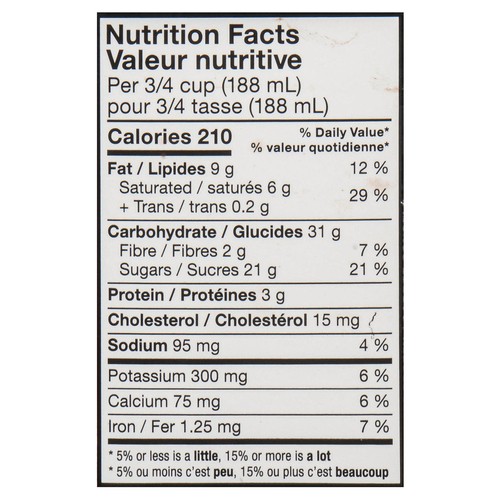 Breyers Canadian Desserts Nanaimo Bar Light Ice Cream Locally Inspired 1.41 L