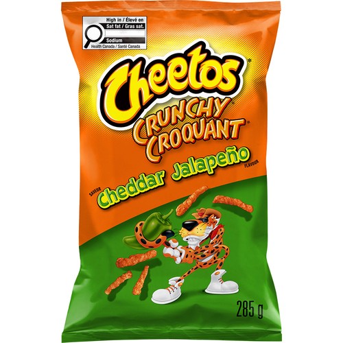 Cheetos Crunchy Cheese Flavoured Snacks Cheddar Jalapeño 285 g
