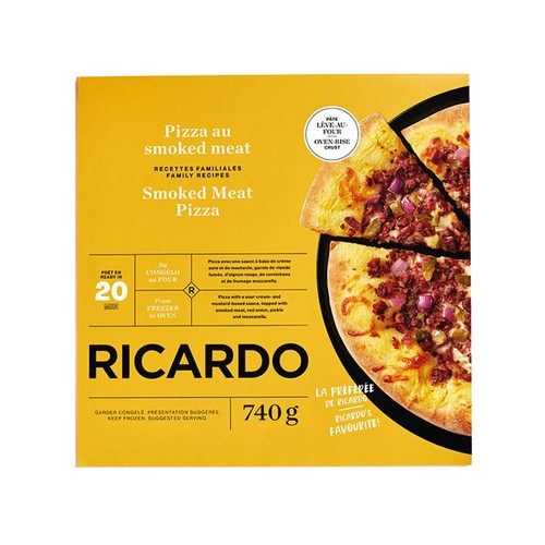 RICARDO Frozen Pizza Smoked Meat 740 g