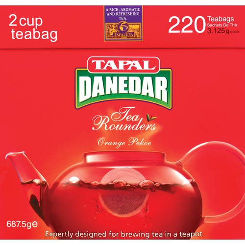 Tapal Black Tea Round 220 Tea Bags 