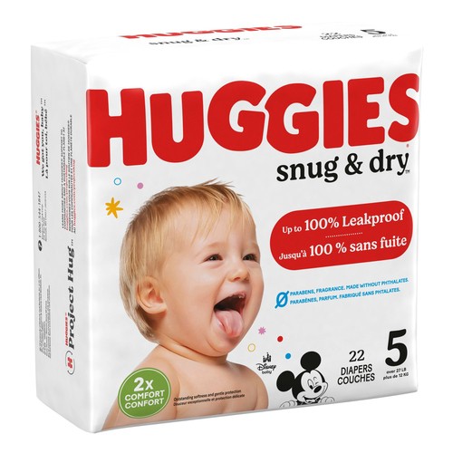 Huggies Snug & Dry Diapers Size 5 22 Count