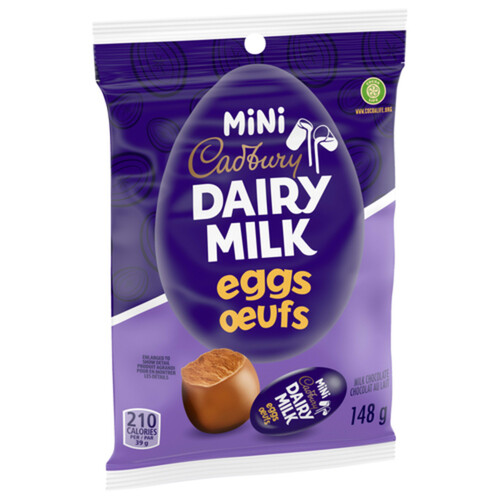 Cadbury Dairy Milk Mini Solid Filled Easter Chocolate Eggs Individually Wrapped 148 g Voilà