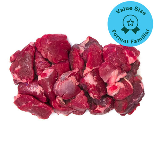 Beef Stewing Cubes Boneless Value Size 