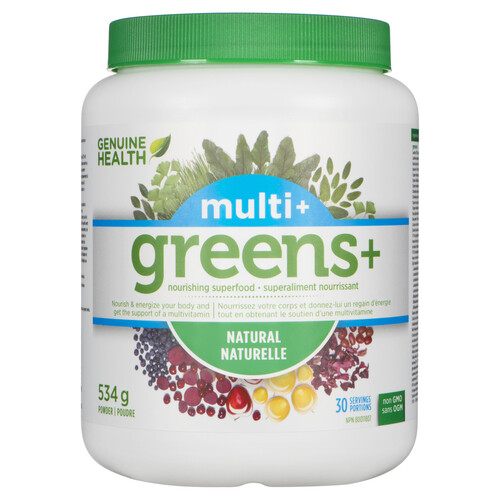 Genuine Health Greens+ Multi+ Nourishing Superfood Powder Natural 534 g
