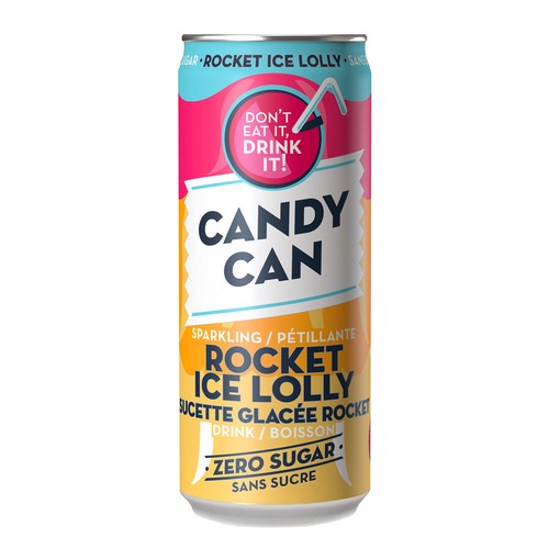 Candy Can Sparkling Drink Rocket Ice Lolly 330 ml