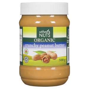 Nature's Nuts Organic Peanut Butter Crunchy 500 g